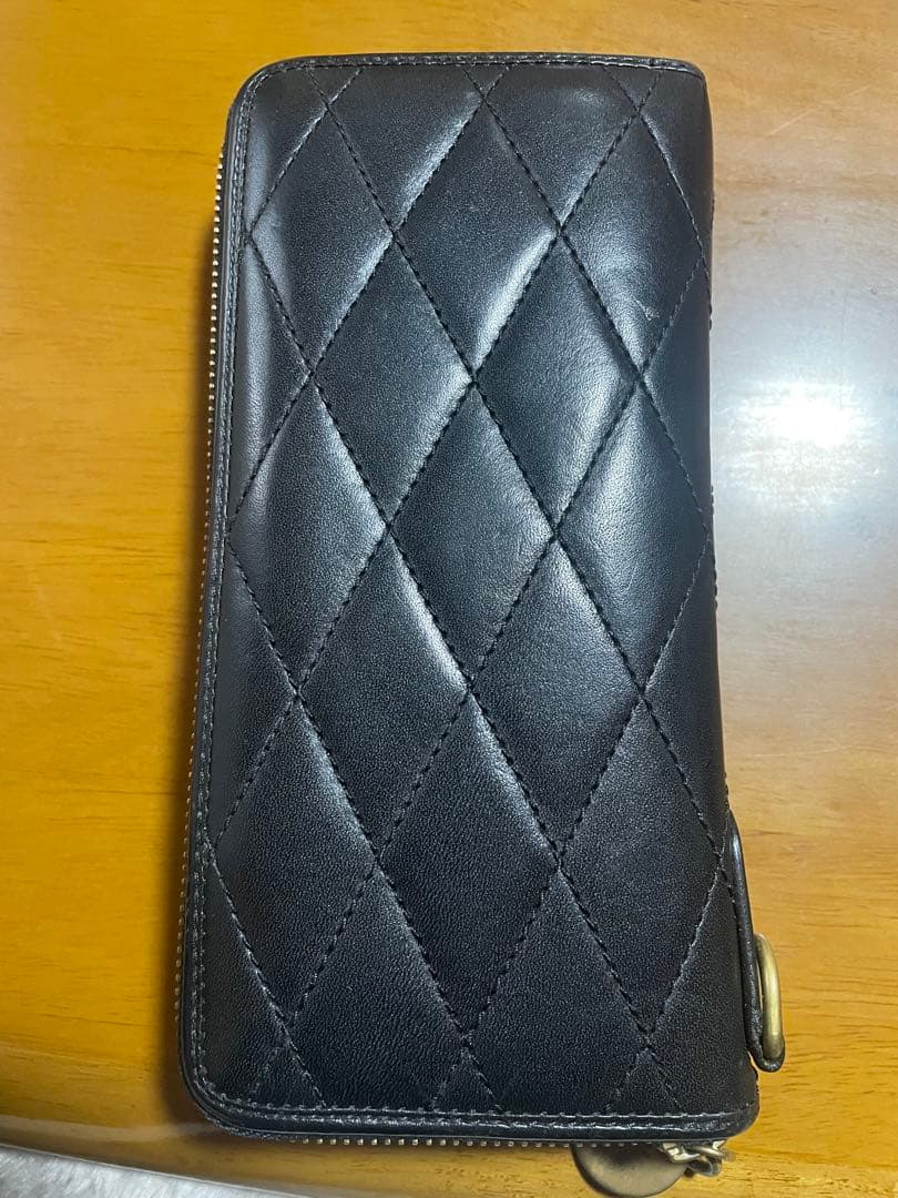 zoo 長財布 希少 黒✖︎赤 栃木レザー