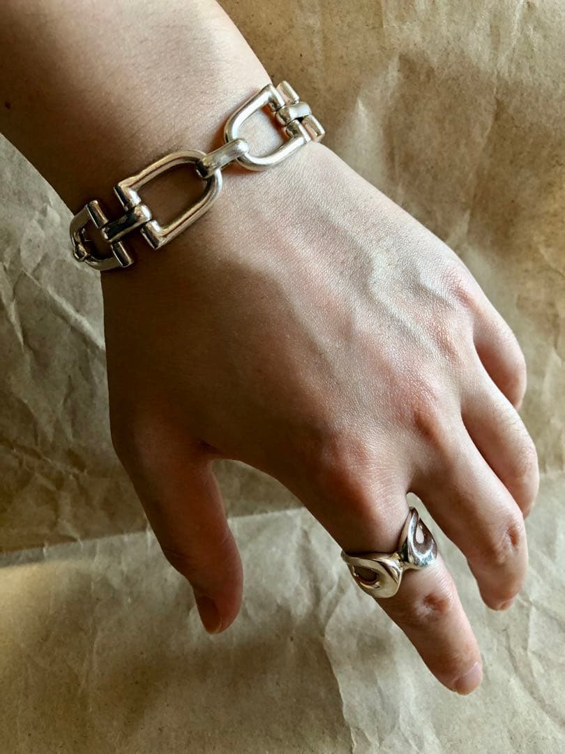 希少品 メキシコ製 vintage old 925 ビット ブレスレット