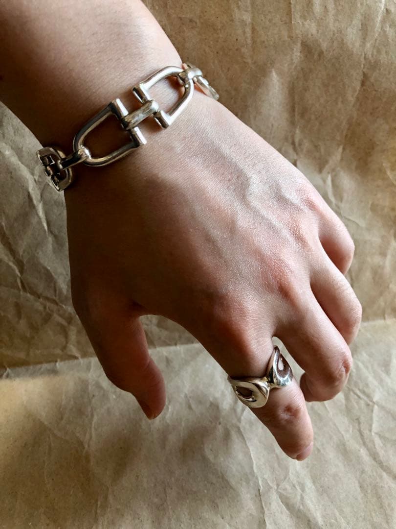 希少品 メキシコ製 vintage old 925 ビット ブレスレット