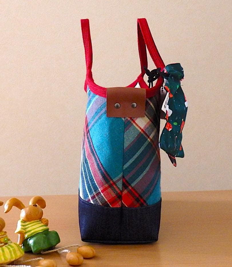 ハンドメイド　タックマチ付きトートバッグ（FZ-09）他4点のおまとめ