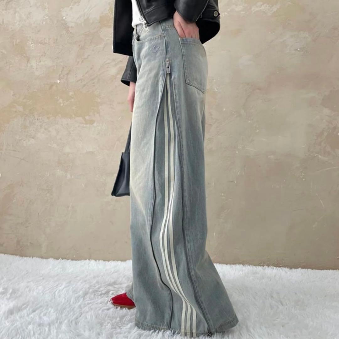 【新品タグ付き】adidas DENIM ZIP PANT JX9210