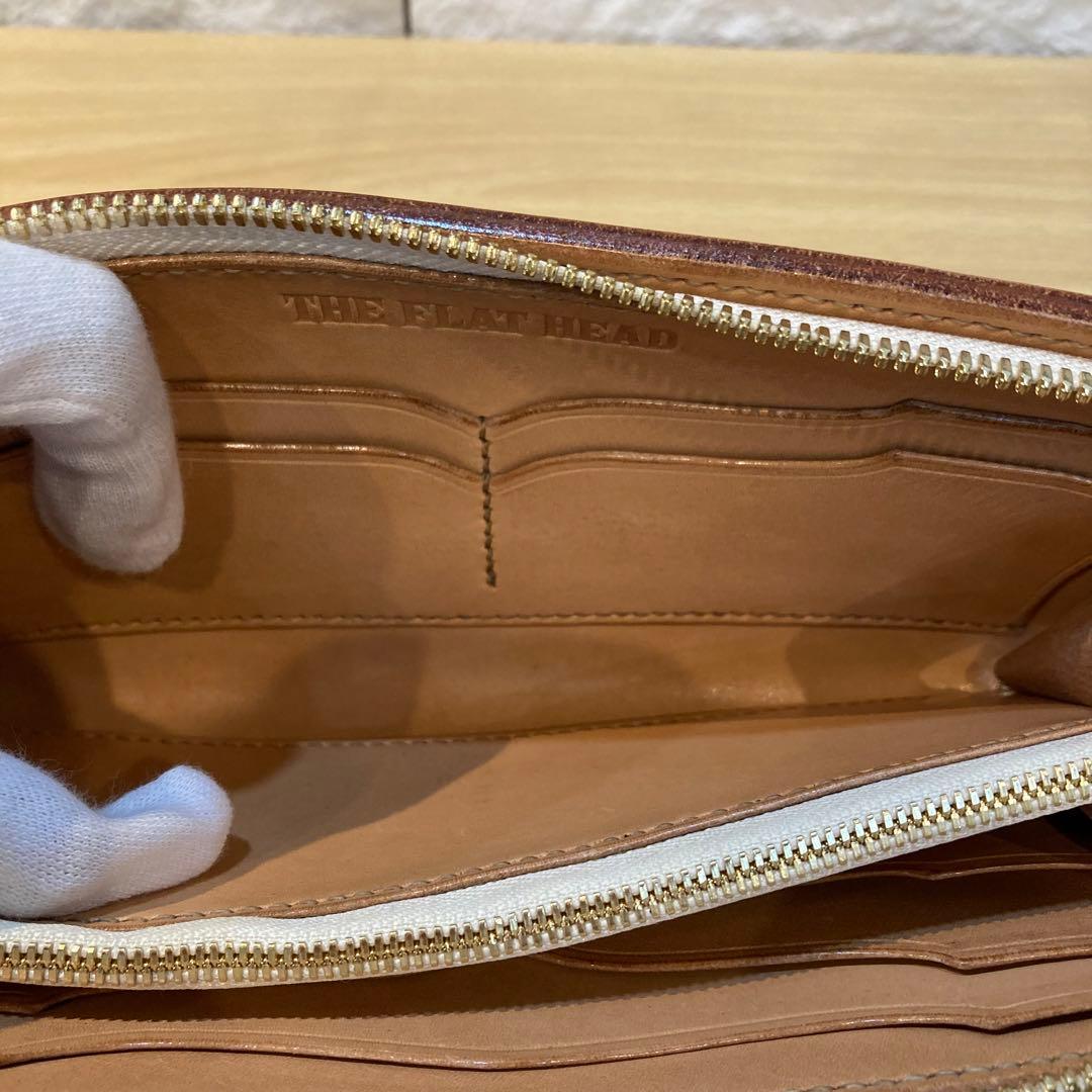 チ*ガ様 【15694】THE FLAT HEAD フラットヘッド　レザーウォレ