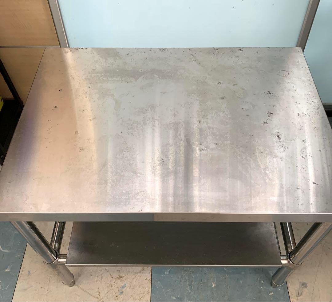 業務用ステンレス作業台 調理台 高さ590㎜×幅750㎜×奥行530㎜