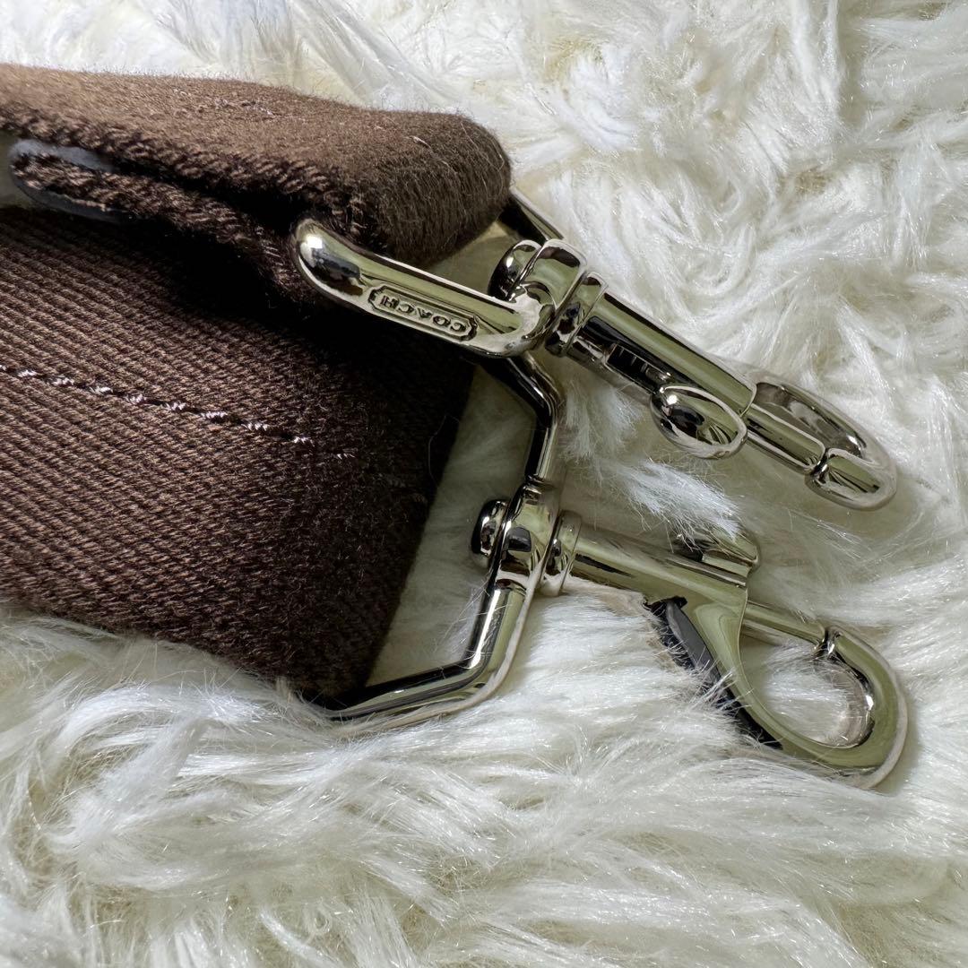 【美品】コーチ ハンドバッグ　ショルダーバッグ　 大容量 レザー 茶