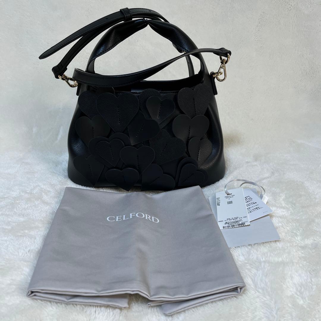 セルフォード Lots of hearts bag ハートバッグ　ブラック