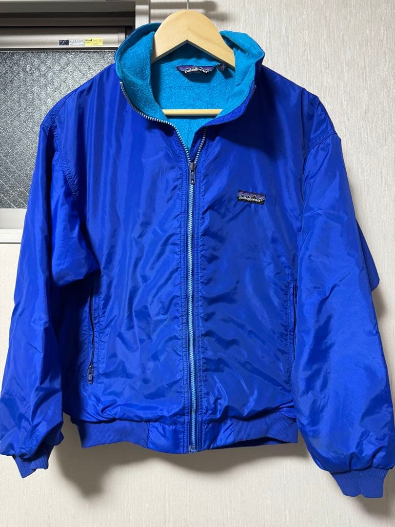80s patagonia シェルドシンチラ USA製 ブルー サイズ12