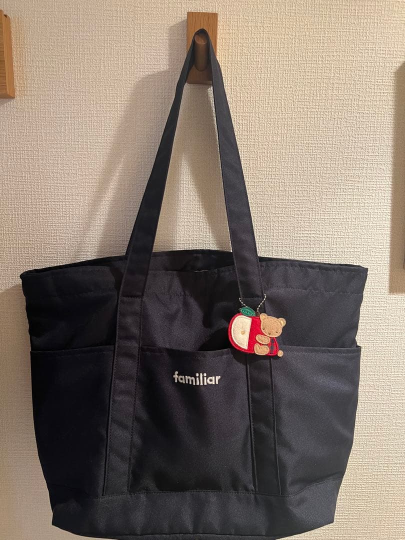 familiar マザーズバッグ　赤