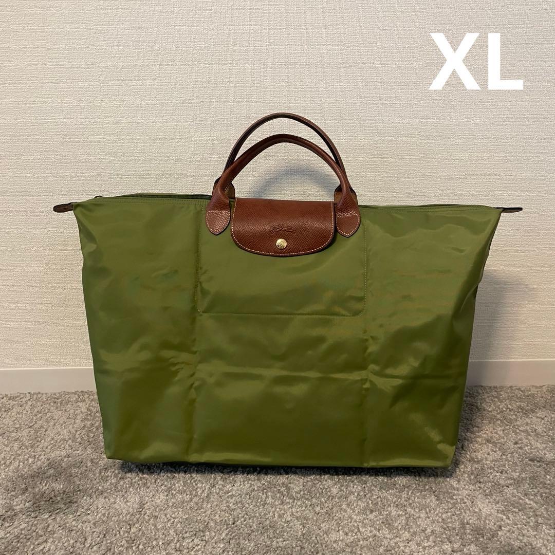 美品＜ロンシャン＞ルプリアージュ トート XL 大容量 トラベルバッグ