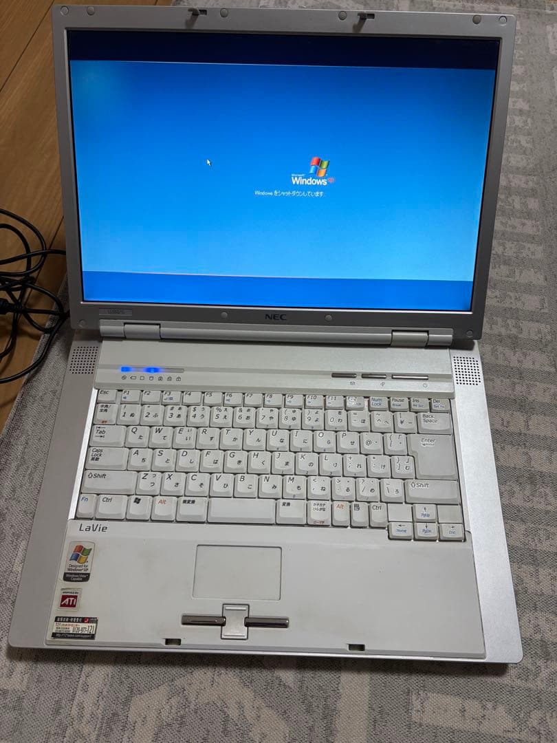 NEC LaVie LL550/G Windows XP 起動品　PCバッグ付き