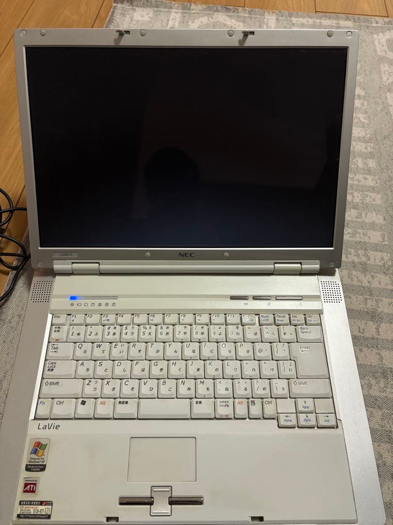 NEC LaVie LL550/G Windows XP 起動品　PCバッグ付き