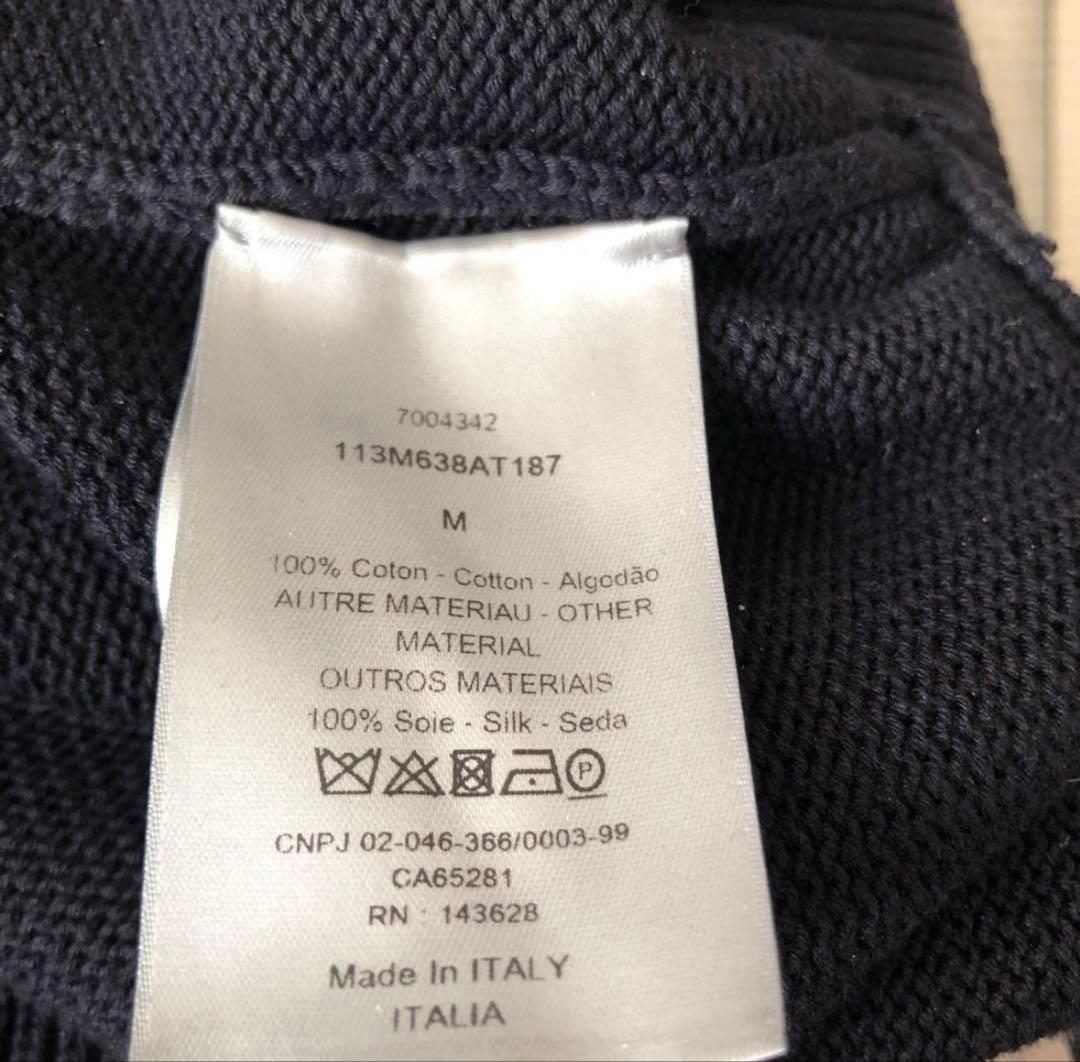 DIOR ディオール　オブリークコットンジャージー オブリーク柄　ニット　M