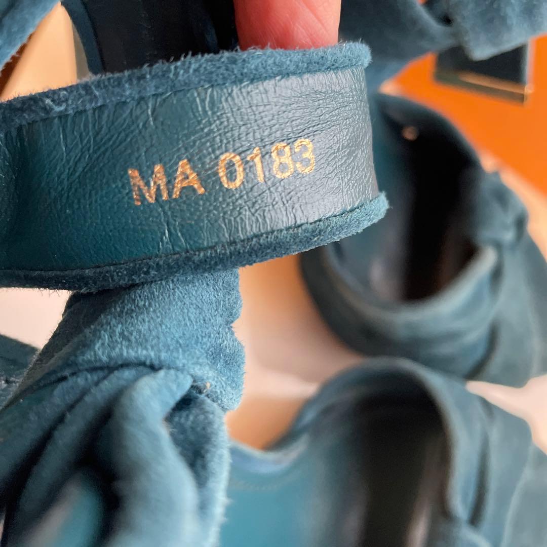 あっつーさま専用　ルイヴィトン　ヒール　ブルーグリーン