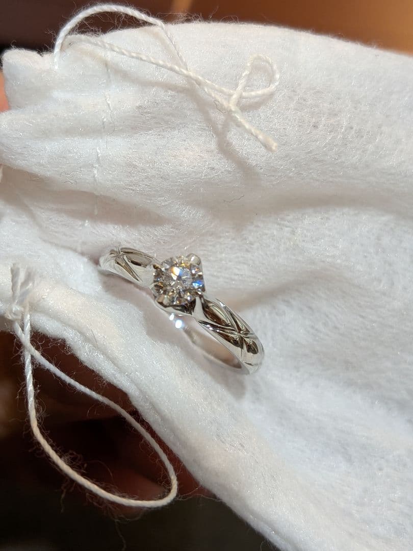 1*！様 シャネルGIA鑑定書付ダイヤモンドプラチナリング結婚指輪CHANEL婚