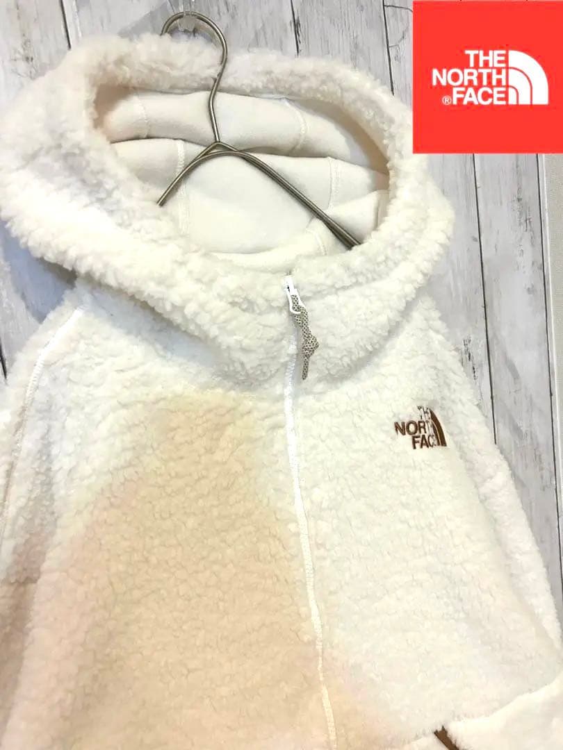 りりっく【ザノースフェイス】海外限定 フリースジャケット アイボリー （L
