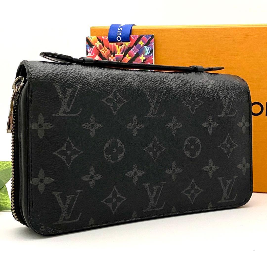 【大特価】ルイヴィトン モノグラム エクリプス ジッピーXL 長財布 ブラック