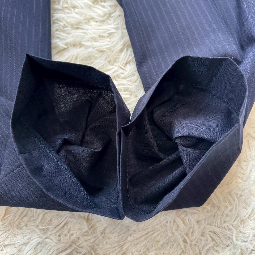 未使用級✨ LES MUES ビジネススーツ 3ピース 2パンツ ネイビー M