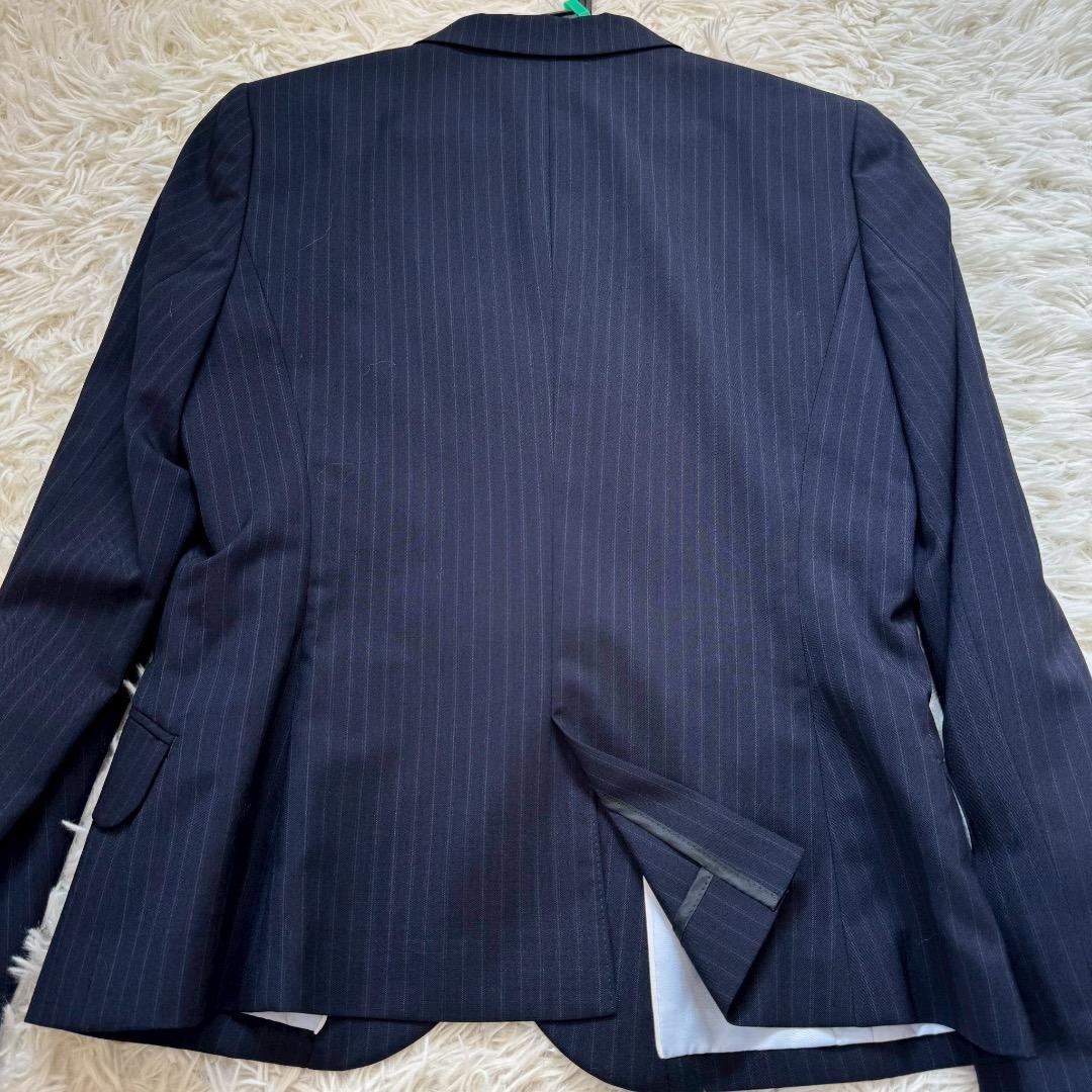 未使用級✨ LES MUES ビジネススーツ 3ピース 2パンツ ネイビー M