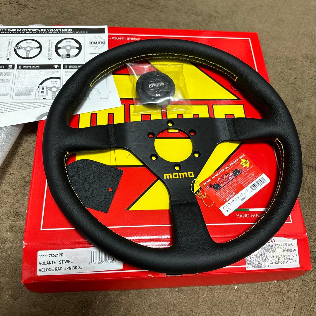 momo V-1 ヴェローチェ350mm ブラック新品未使用