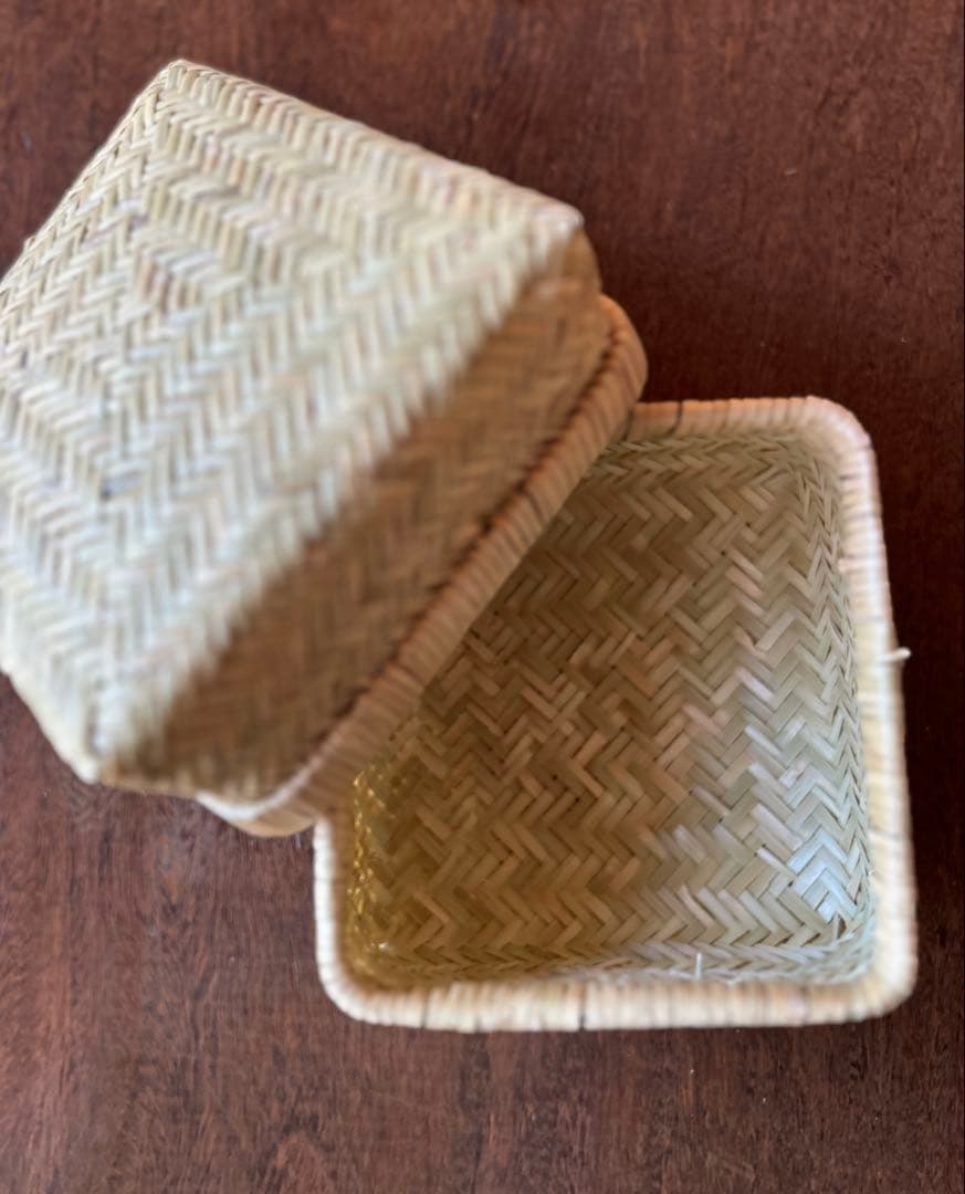 篠竹 サンドイッチかご　弁当かご　小物入れ　新品