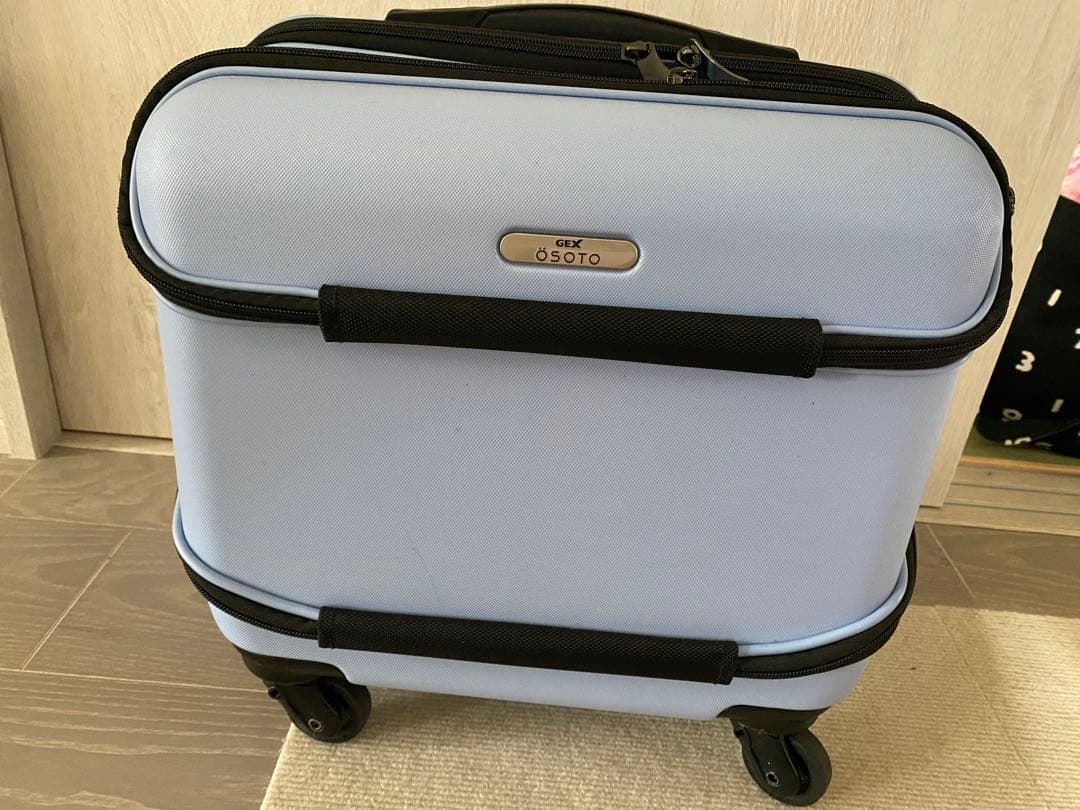 OSOTO 子犬、猫用のライトブルー キャリーケース