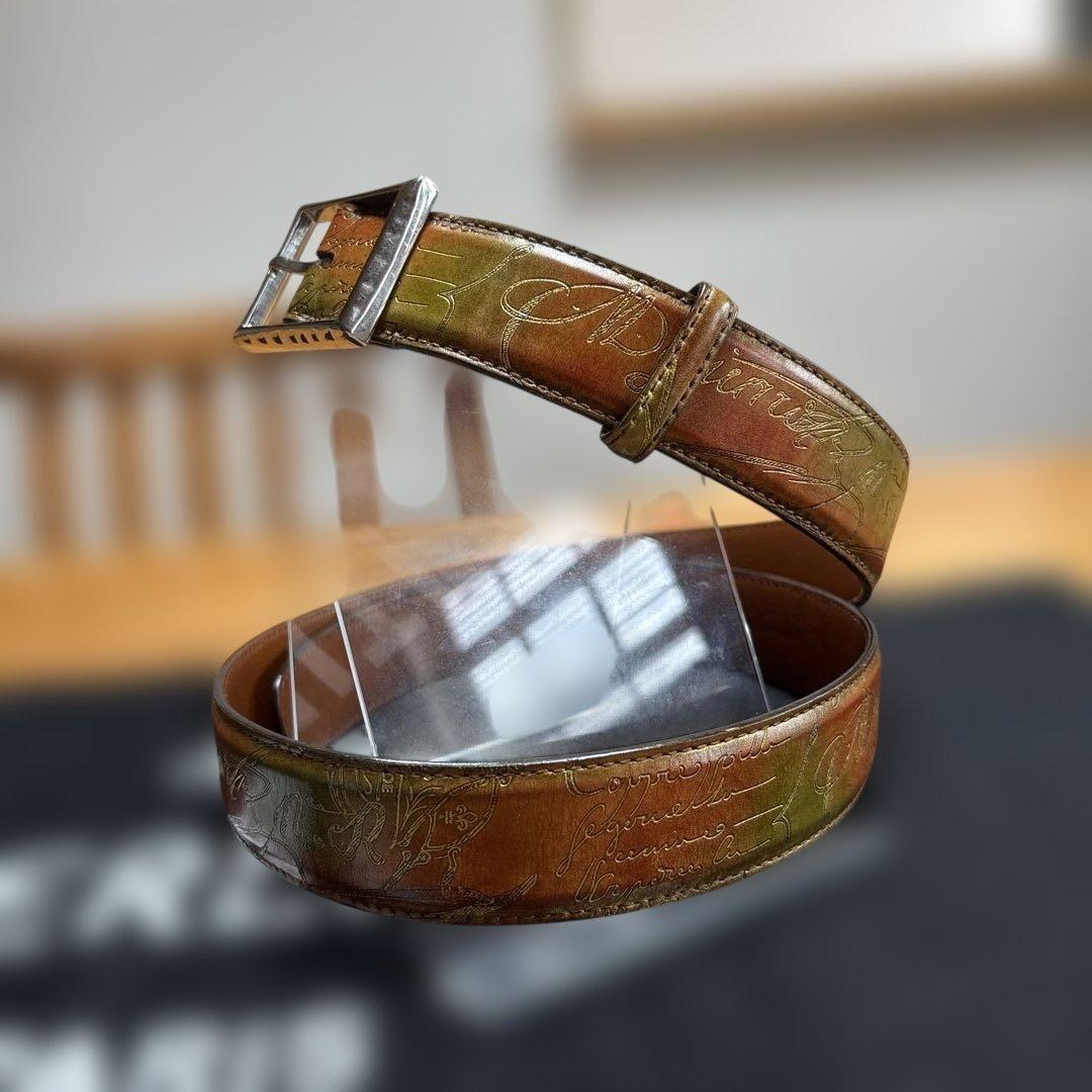 超美品‼️ベルトBERLUTI ベルルッティ カリグラフィ メンズ