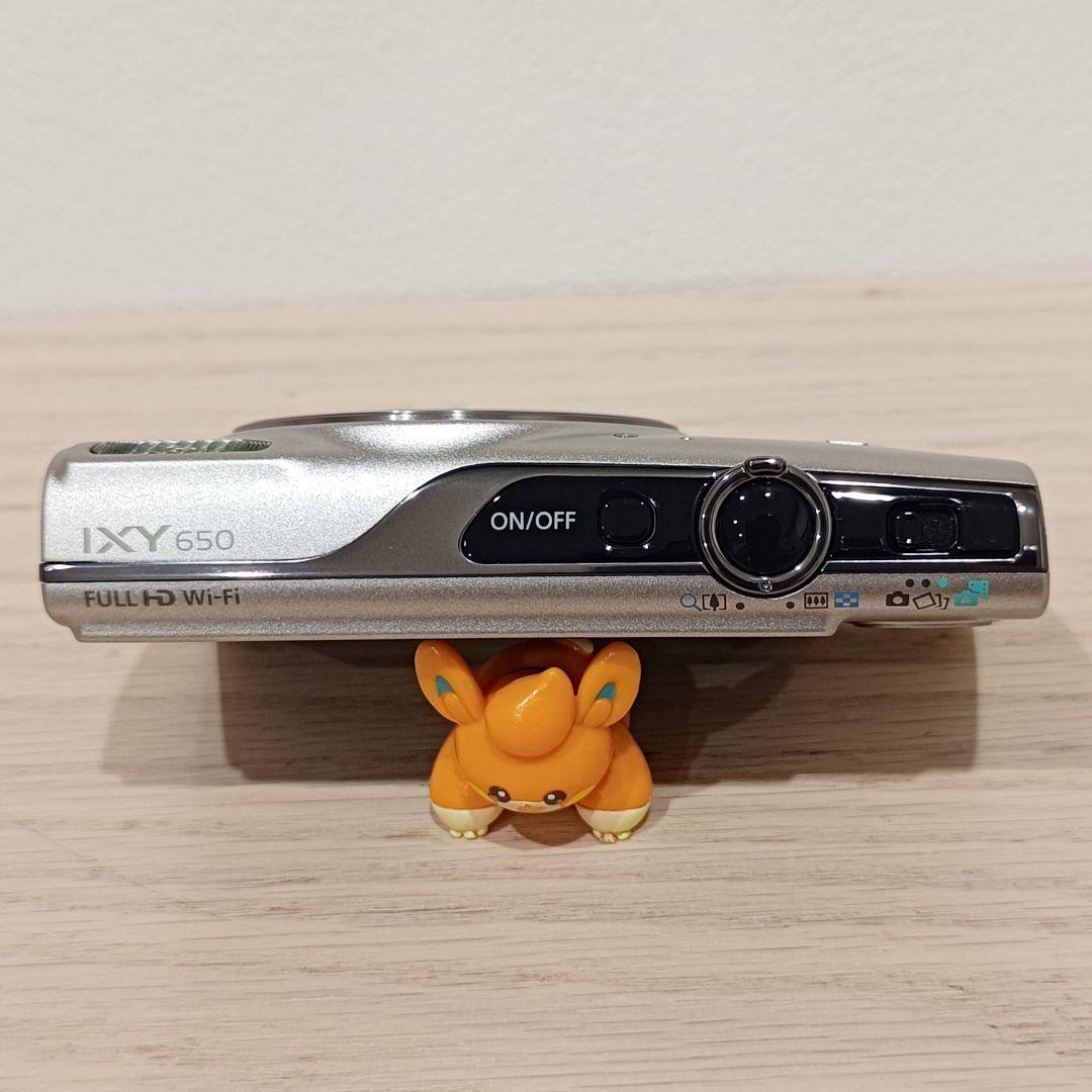 美品 動作確認済CANON IXY650 Wi-Fi搭載 デジカメ シルバー