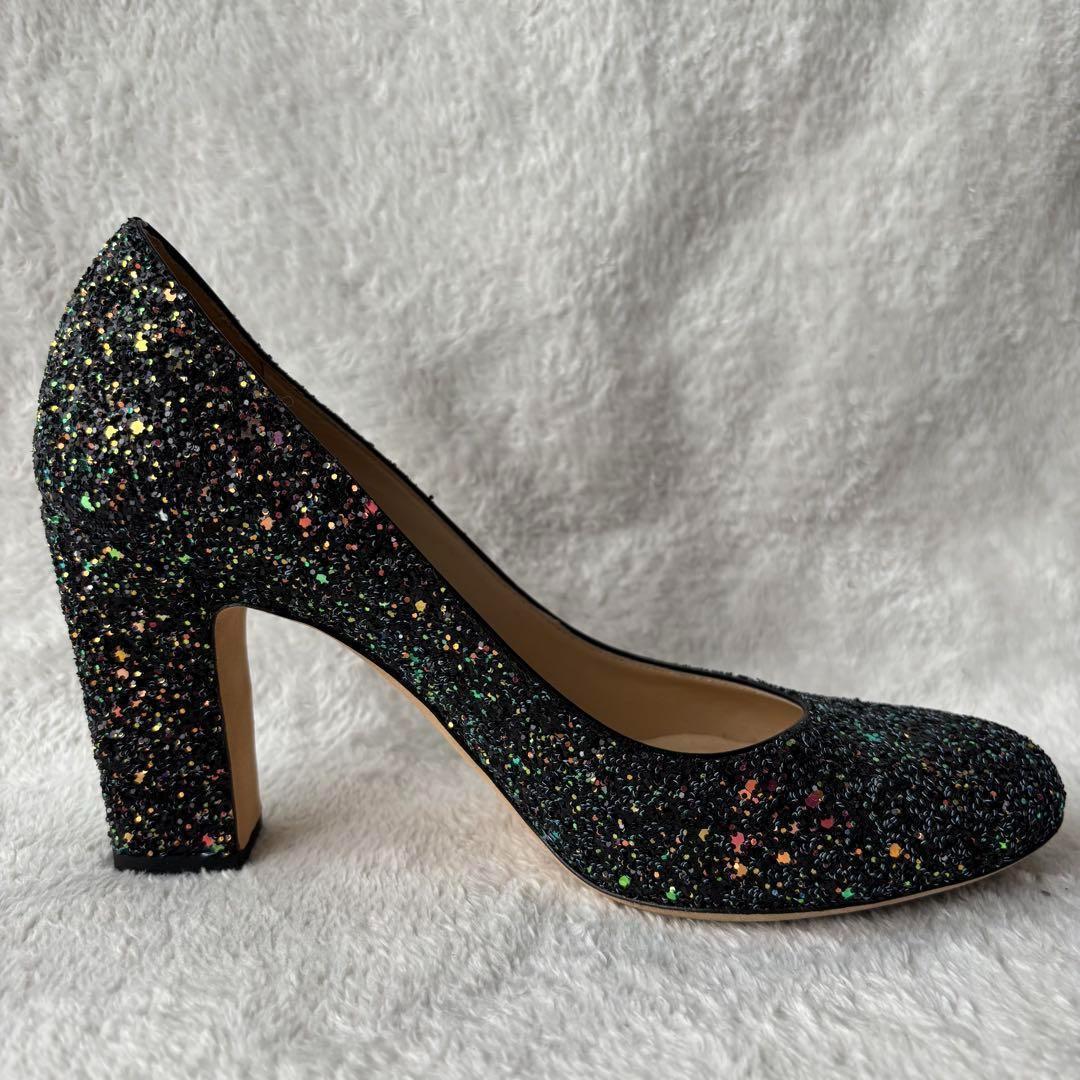 ✨極美品✨ JIMMY CHOO ジミーチュウ グリッター パンプス ブラック