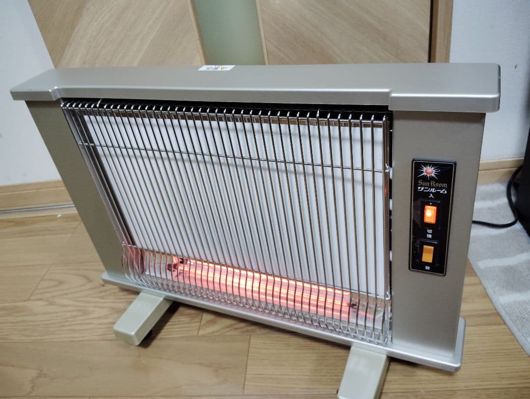 【極美品・動作良好✨️】サンルーム 速暖DX 赤外線ヒーター シルバー