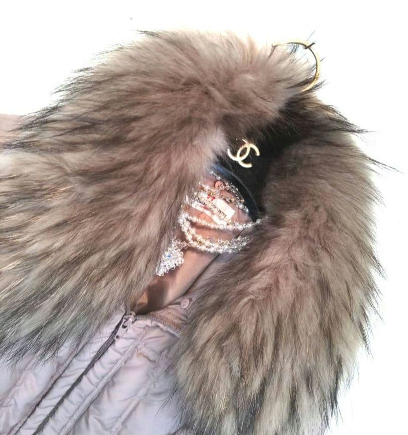 ✨新品希少L〜LL❣✨まるでリカちゃん❣豪華FOXファー✨ミルクティーベージュ✨