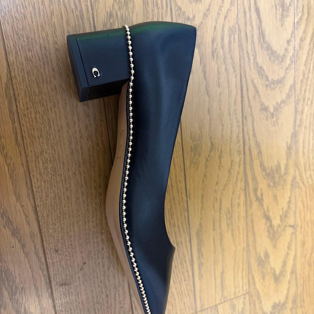 COACH ブラック ポインテッドトゥパンプス　　サイズ8C