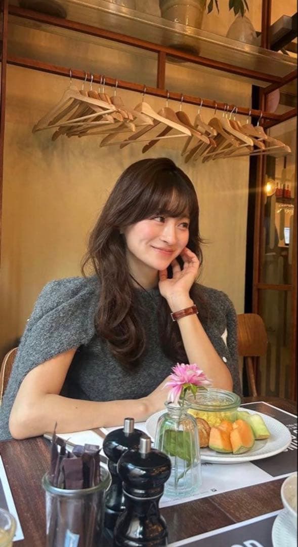 Bibiy. STELLAR OPEN CARDIGAN新品グレー