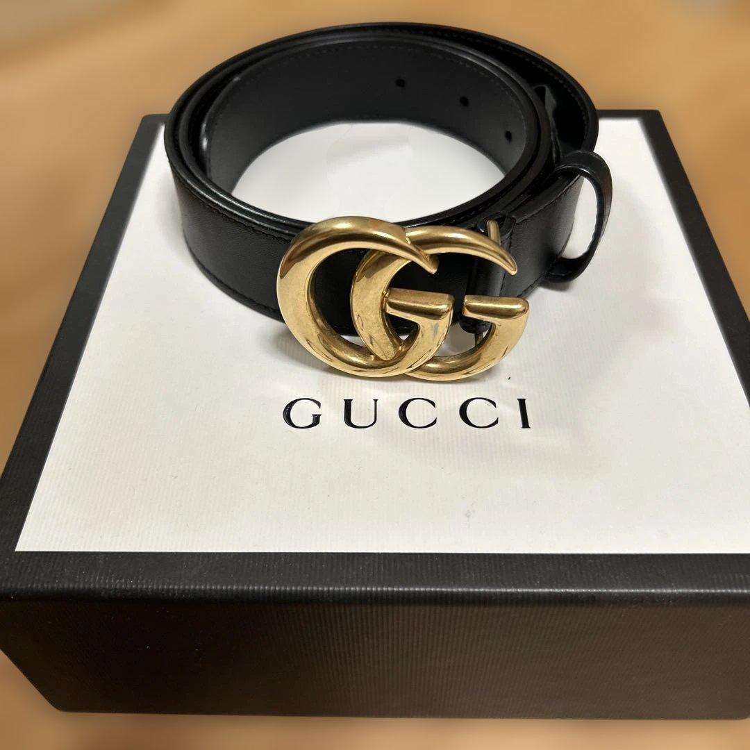 GUCCI☆グッチ☆ダブルGワイドベルト
