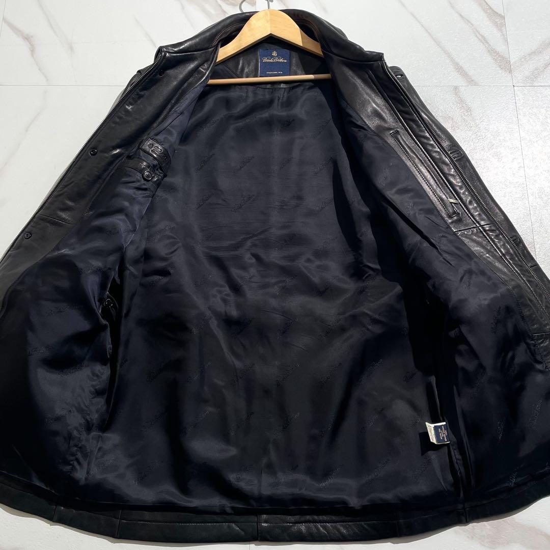 ブルックスブラザーズ カーコート 羊革 レザージャケット 実質L相当 【197】