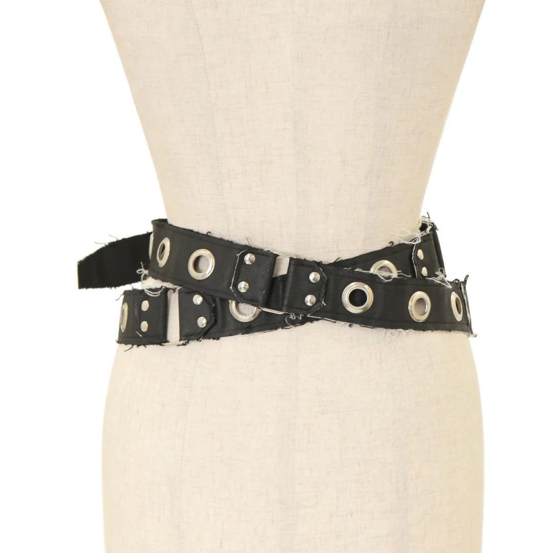 H.naoto クラッシュ　ダメージ　スタッズハトメハギベルト