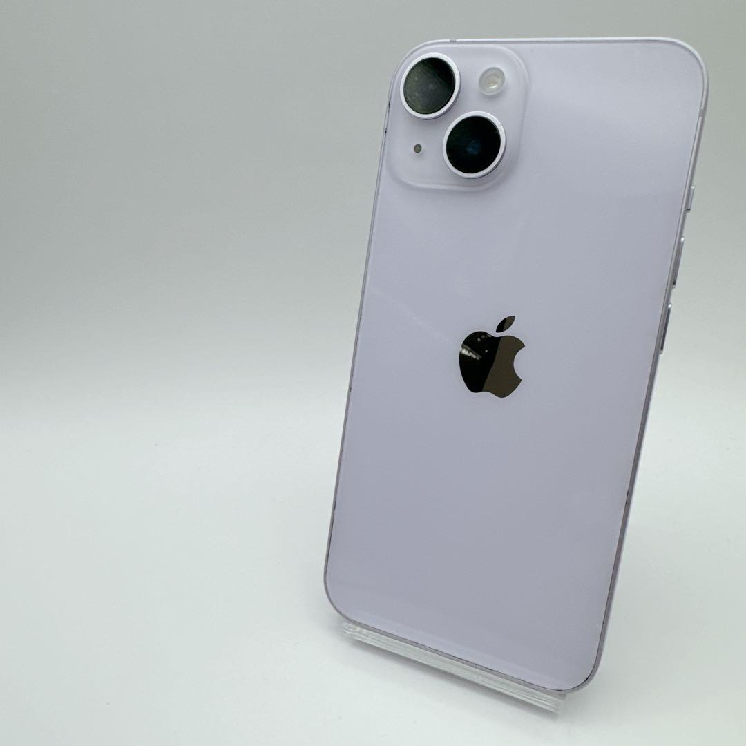 【極美品】iPhone 14 パープル 128GB SIMフリー 本体 新品電池