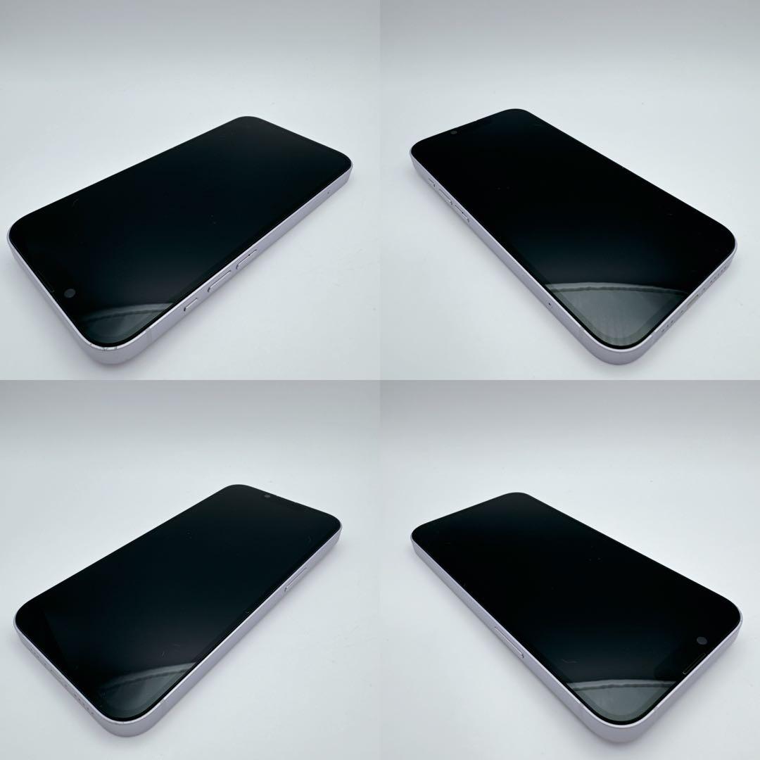 【極美品】iPhone 14 パープル 128GB SIMフリー 本体 新品電池