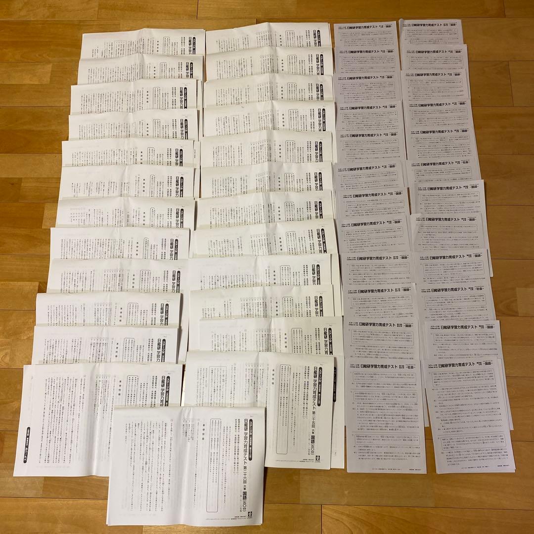 日能研6年生学習力育成テスト全26回分