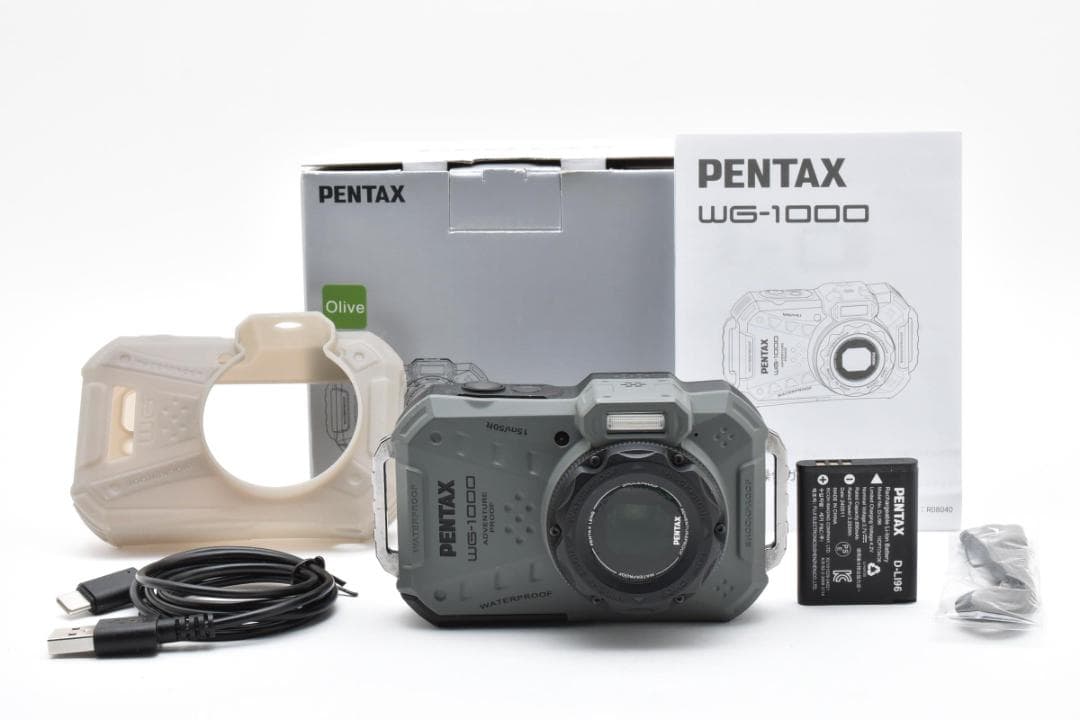 ■ 美品 ■ ペンタックス PENTAX WG-1000 オリーブ ≪元箱付≫