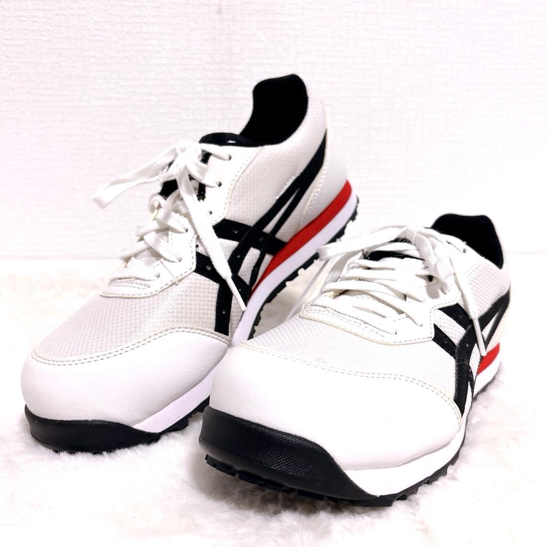 ASICS アシックス　安全靴　ウィンジョブ CP201 白　黒　 24.5cm
