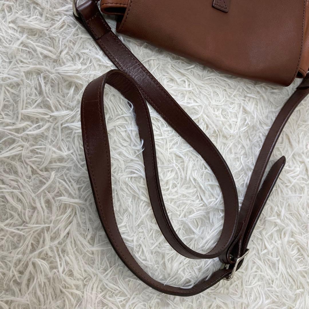 SOMES SADDEL✨極美品　メッセンジャーバッグ　スクエア　レザー　金具