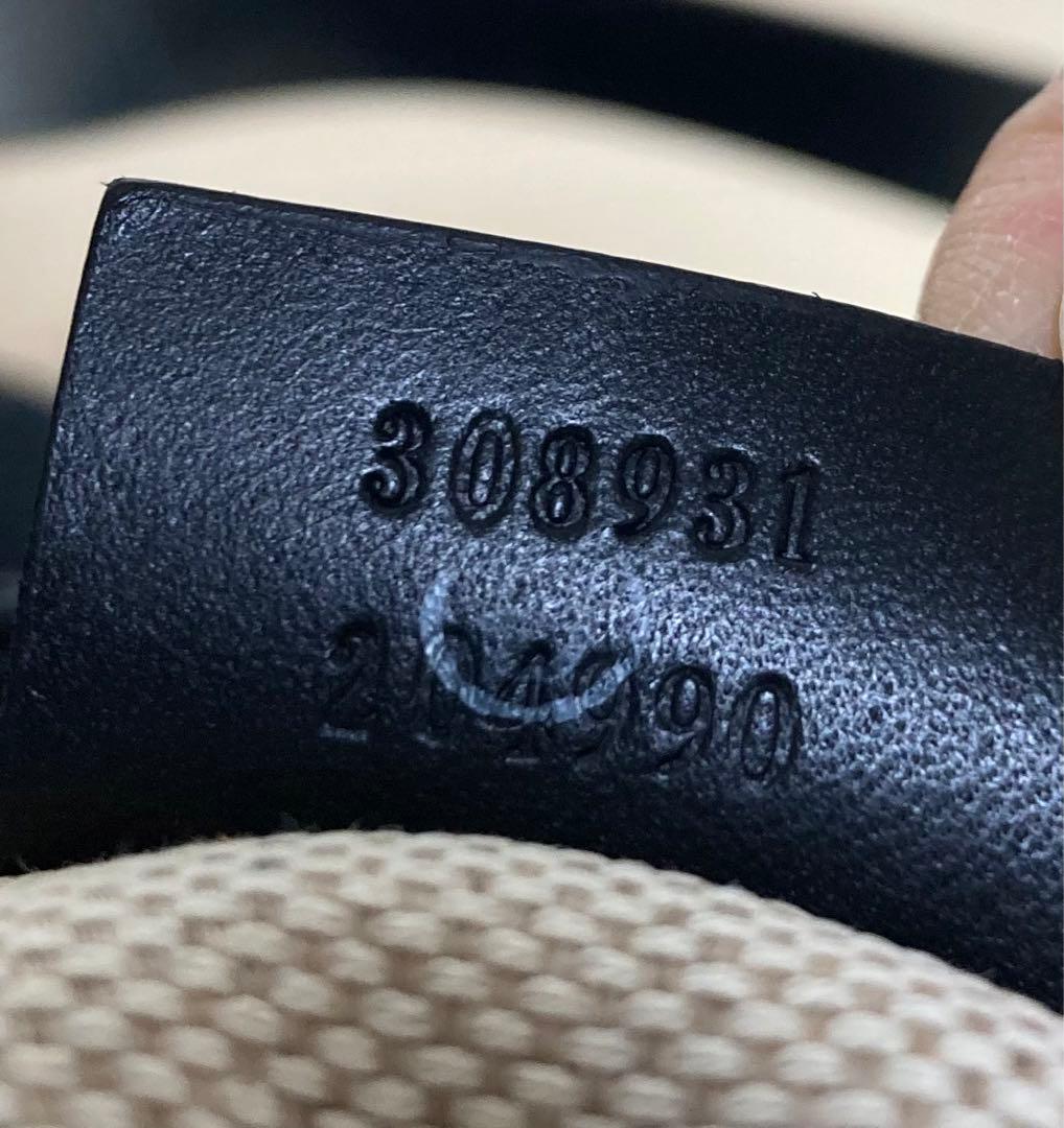 ☆GUCCI☆ 大型トートバック　GG柄　ブラック　キャンパスレザー