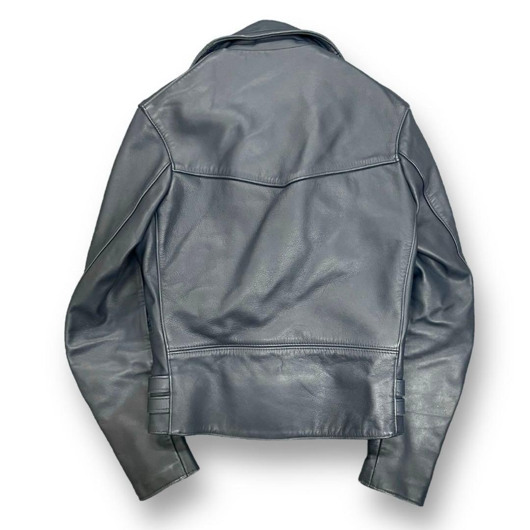 【美品】666 Leather Wear ダブルライダースジャケット 32