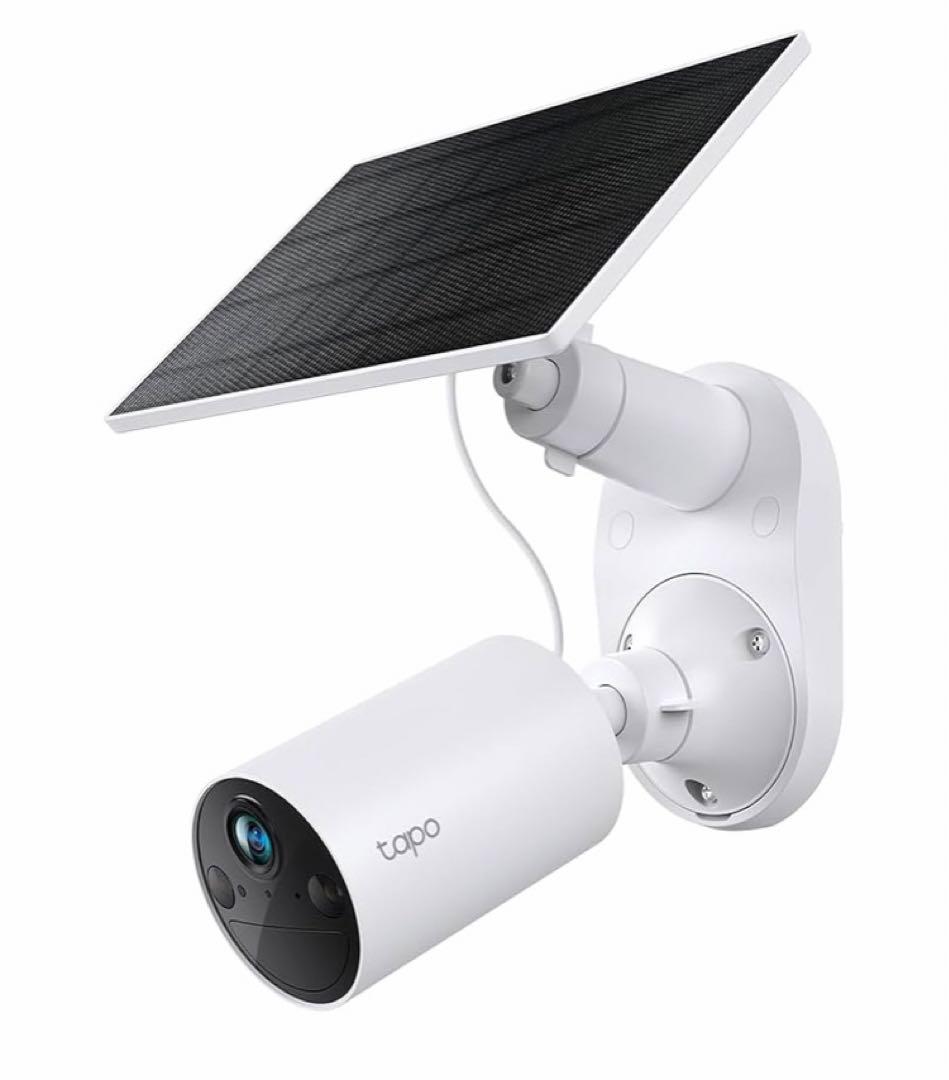 【未使用】tapo 防犯カメラ (ソーラー) +128GBカード、取付金具付