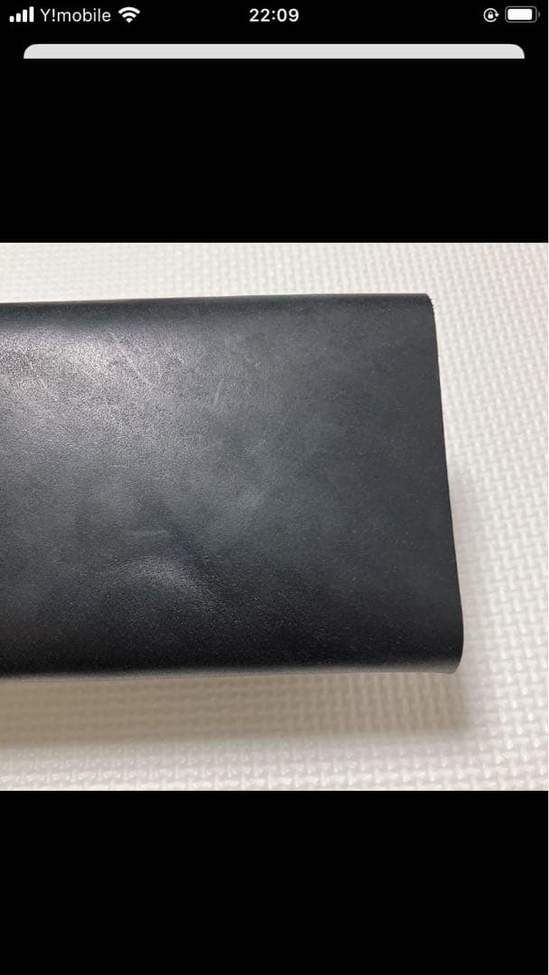 未使用　所作 レザー長財布 オイルヌバック　ブラック　黒　箱カード付き　日本製