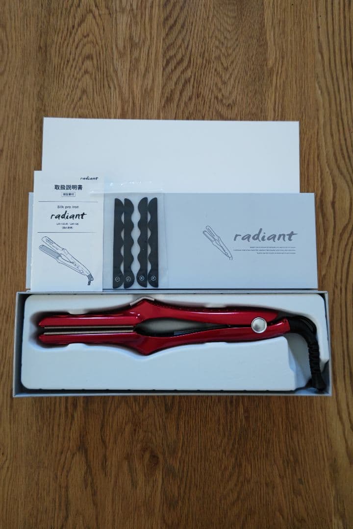 ラディアント☆radiant ☆レッド☆ストレートヘアアイロン☆28mm