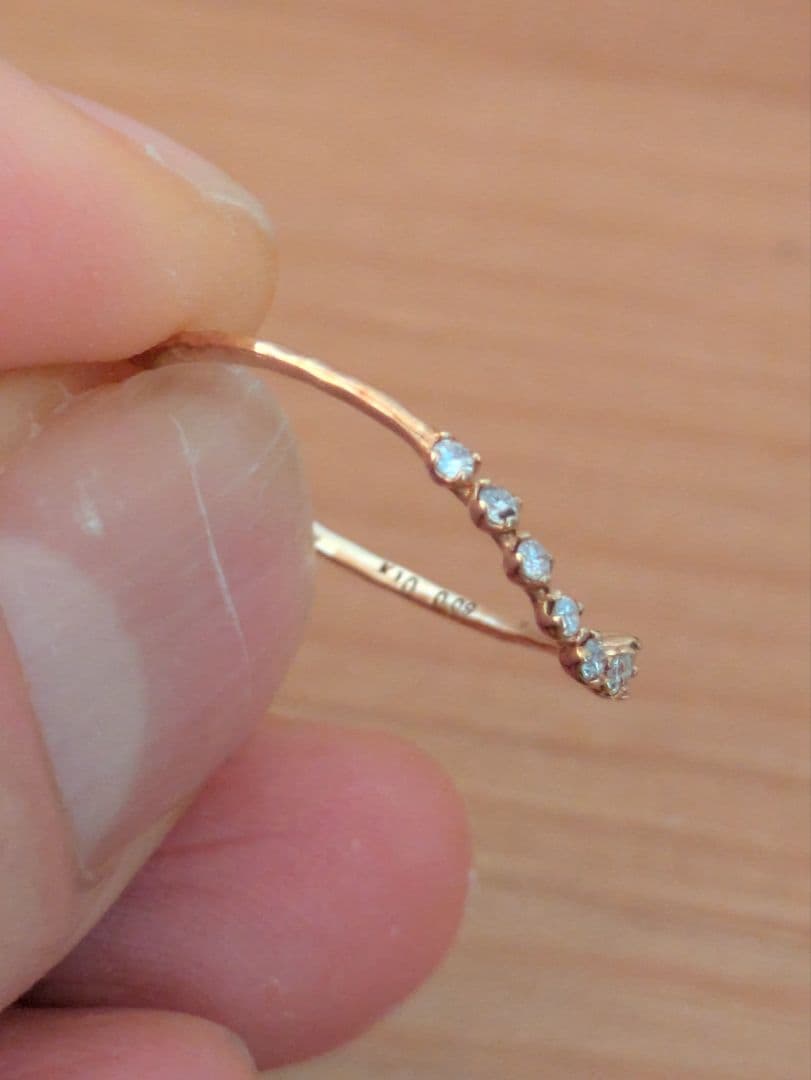 【新品】シエラ★パール・ダイヤ重ね付けリングセット