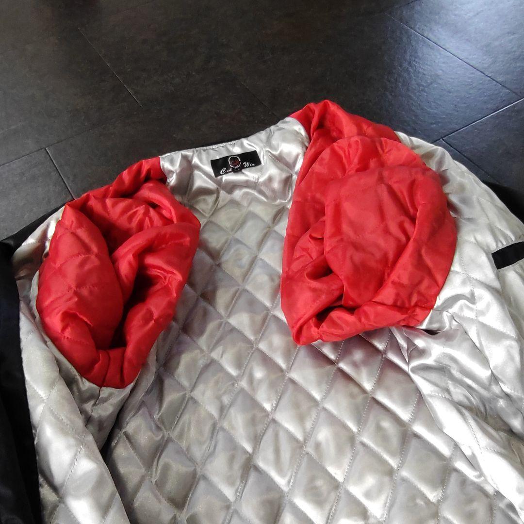 【レア ホシヒメ スカジャン】刺繍多数 龍 昇龍 キルティング 黒ガンメタリック