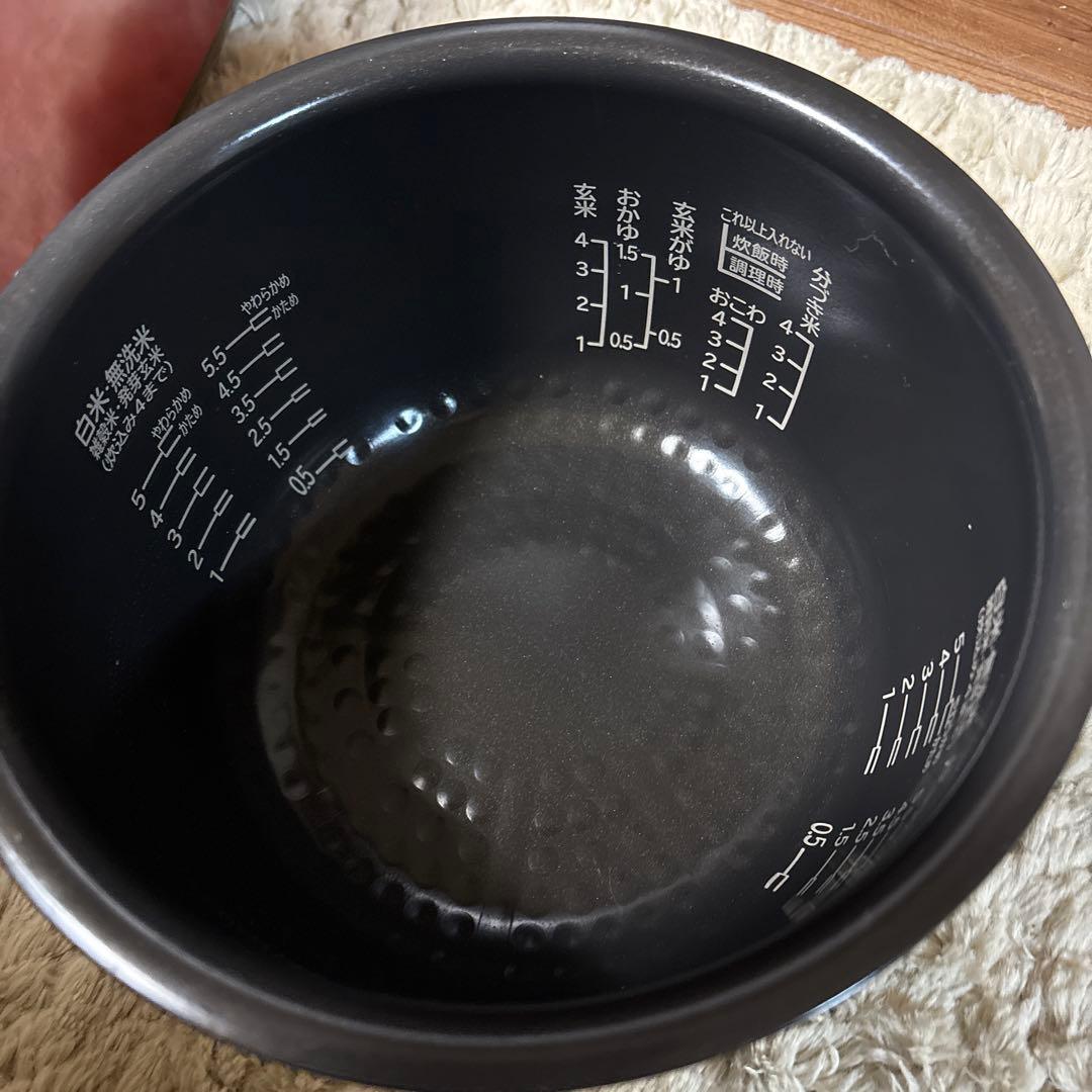 日立【超美品】圧力IH炊飯器 RZ-H10EJ Rメタリックレッド5.5合日本製