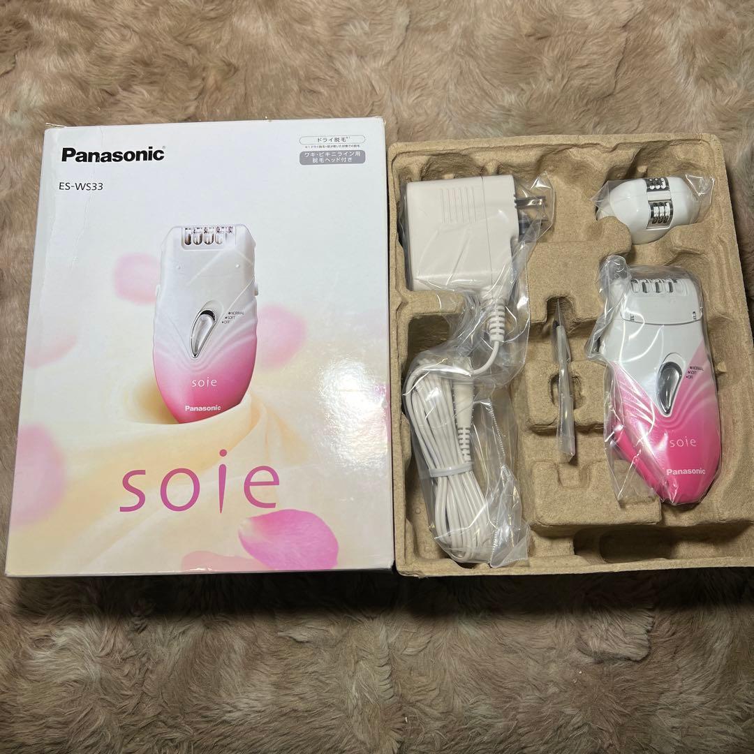新品パナソニック脱毛器 ソイエ ボディ用 ピンク ES-WS33-P