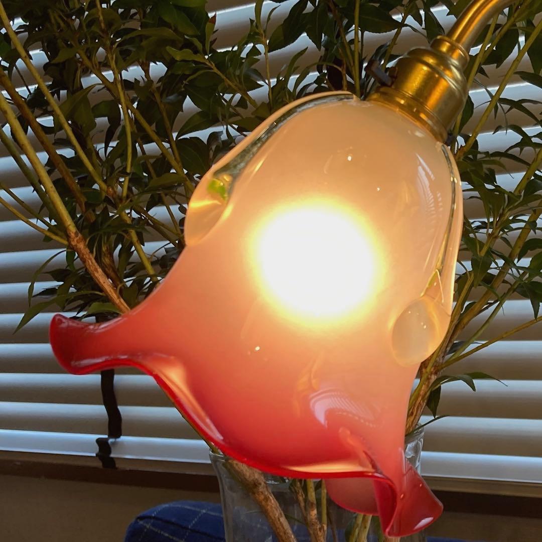 イギリス　1920年　ヴァセリン（ウラン）　ランプシェード　オパールセント